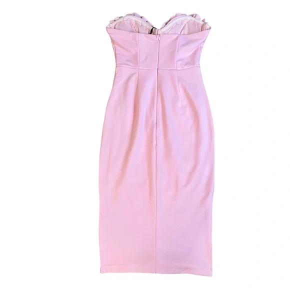 NWT Hello Molly Pink Mermaid Muse Strapless Midi Dress Size 4 *Sold Out Online - Picture 7 of 13